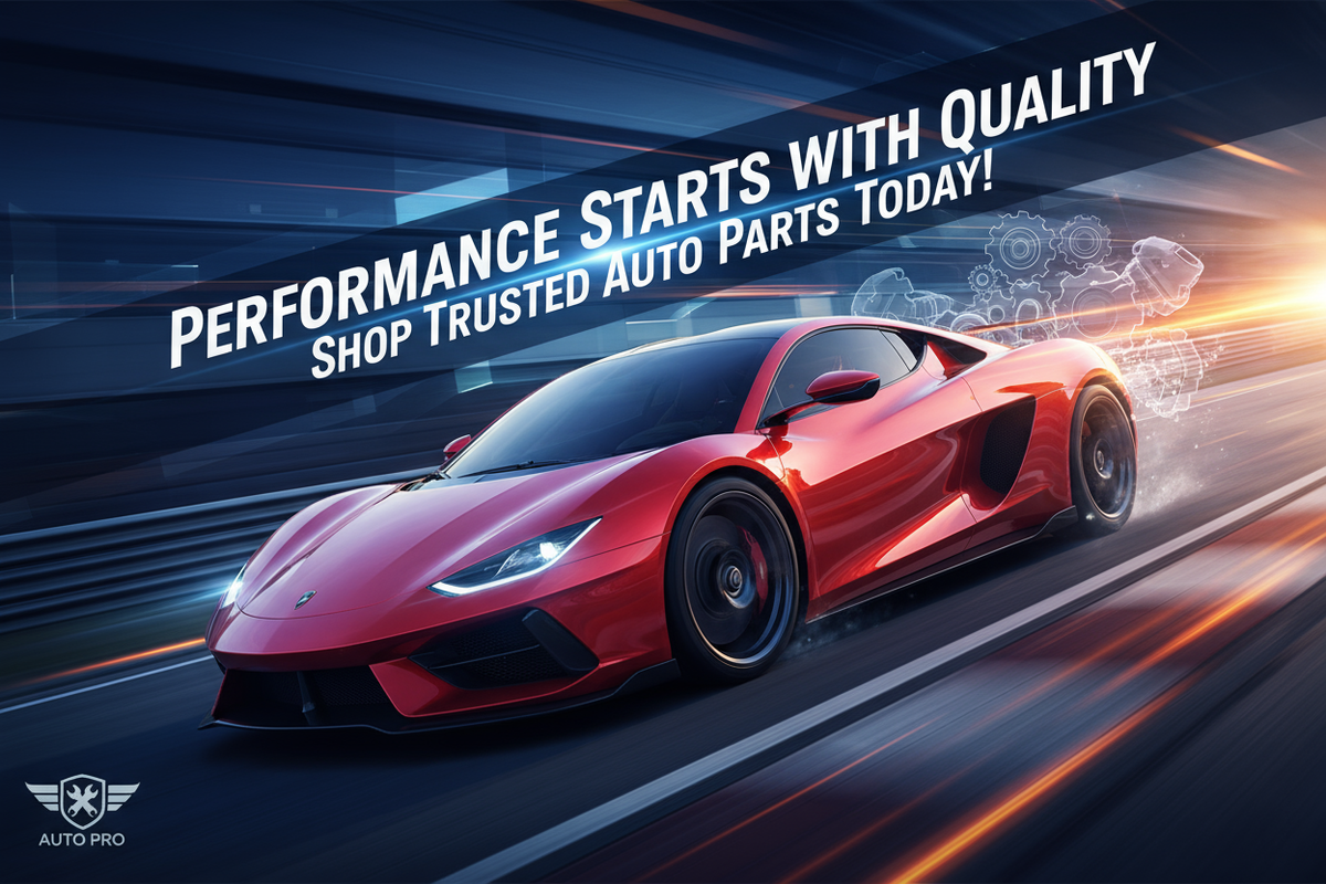 SUPER CAR BANNER WITH INSTRUCTION Performance Starts with Quality – Shop Trusted Auto Parts Today!